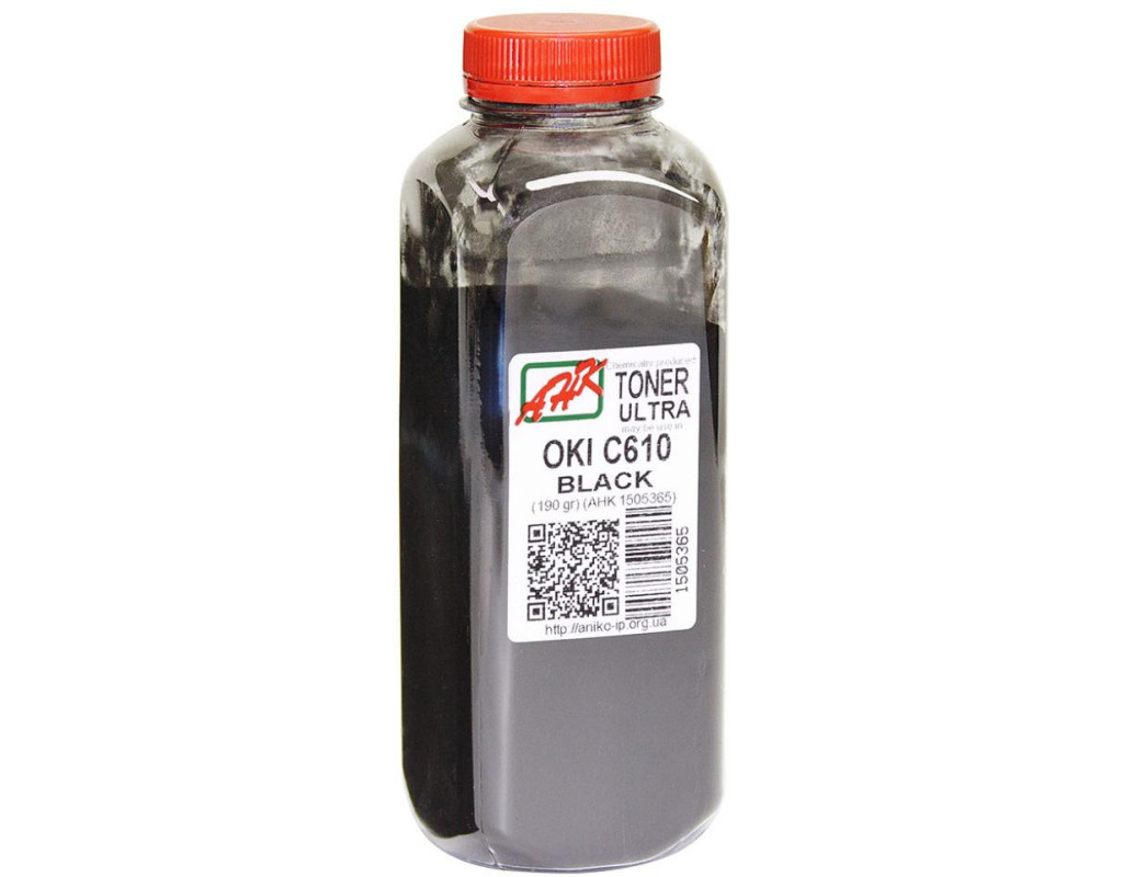 Тонер OKI C610 , 190г Black ULTRA COLOR AHK (1505365)