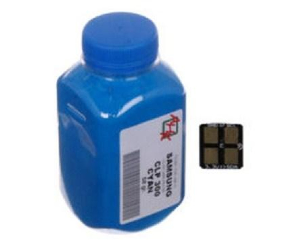 Тонер SAMSUNG CLP-300 Cyan+chip AHK (1500220)