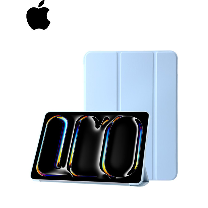 Чехол для планшета BeCover Tri Fold Soft TPU Silicone Apple iPad Pro 11" M5 2025 Light Blue (715993)