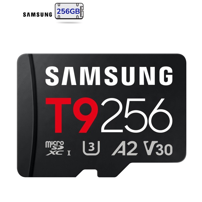 Карта памяти Samsung 256GB microSDXC class 10 UHS-I U3 V30 A2 T9 (MB-MH256T/WW)