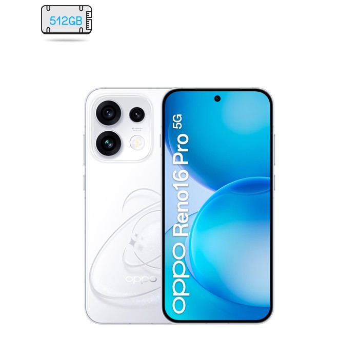 Мобільний телефон Oppo Reno16 Pro 5G 12/512GB Pop White (OFCPH2863_WHITE)