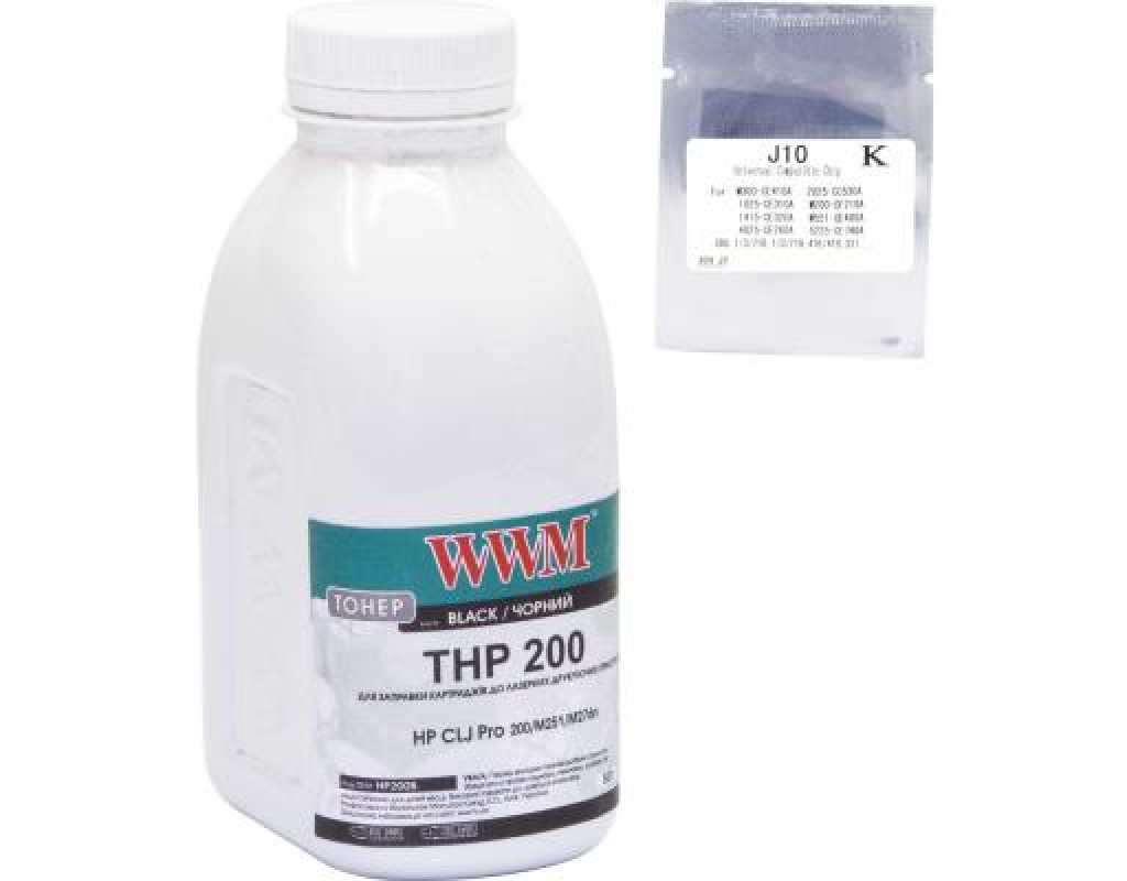 Тонер HP CLJ Pro 200/M251/M276n Black +chip WWM (TC200B)