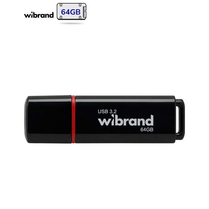 USB флеш накопитель Wibrand 64GB Scarab Black USB 3.2 (WI3.2/SC64P11B)