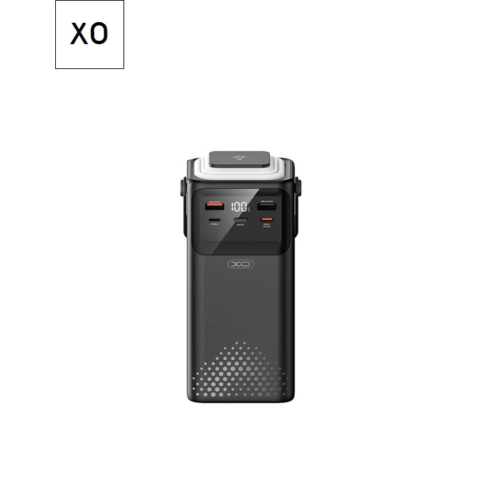 Батарея універсальна XO 50000mAh, PD/20W, QC/22,5W, Lamp, black (XO-PR286-BK)