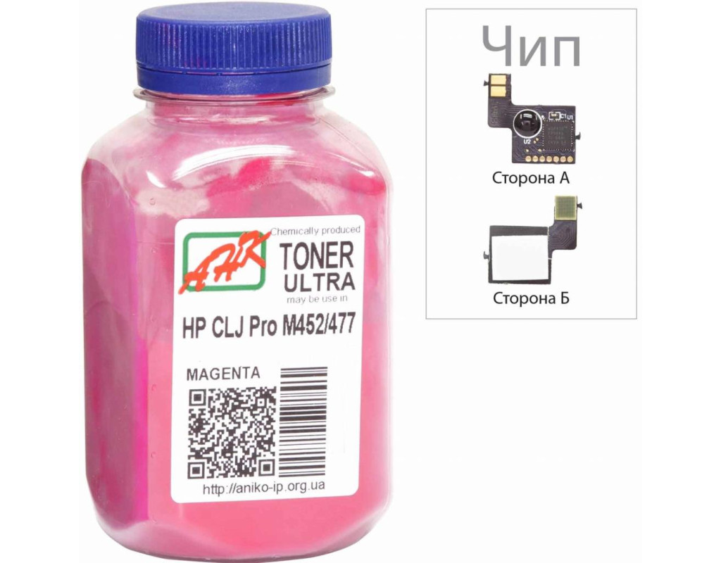 Тонер HP CLJ Pro M252/M277 +Apex chip, 40г Magenta AHK (3203132)