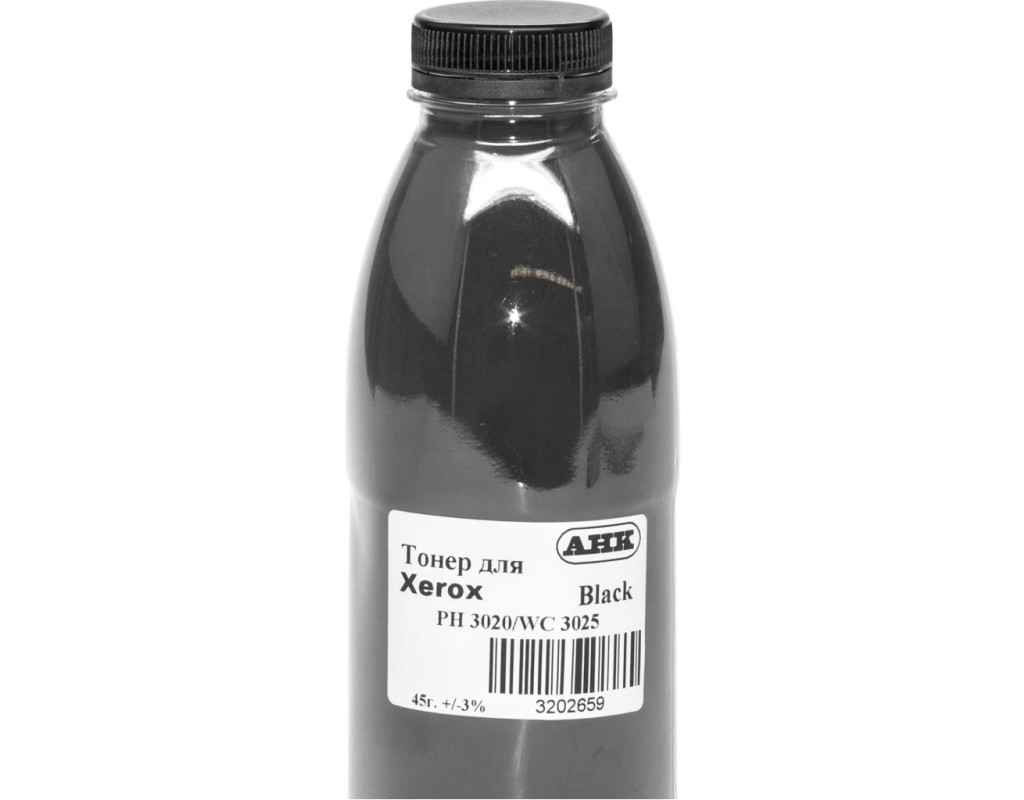 Тонер Xerox Phaser 3020/WC 3025, 45г Black +chip AHK (3202660)