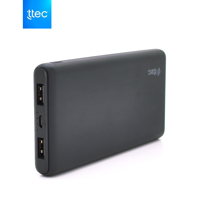 Універсальна мобільна батарея Ttec 10000mAh PowerSlim S Black (2BB135S)