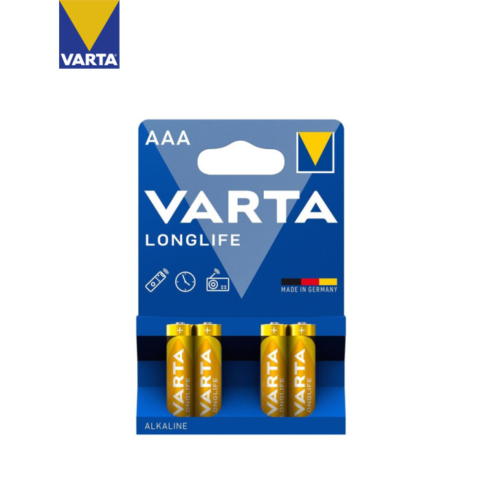 Батарейка Varta AAA Longlife LR03 * 4 (04103101414)