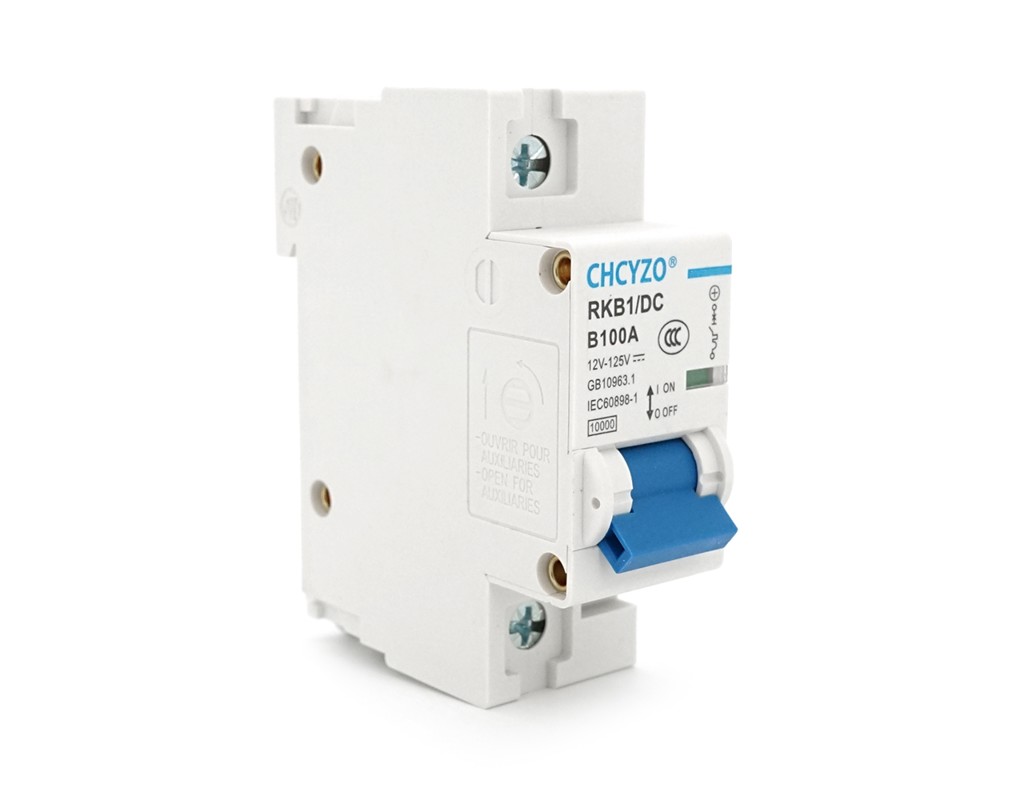 Автоматичний вимикач постійного струму CHCYZO RKB1 / DC-B100, 1P, 100A, 12-125V