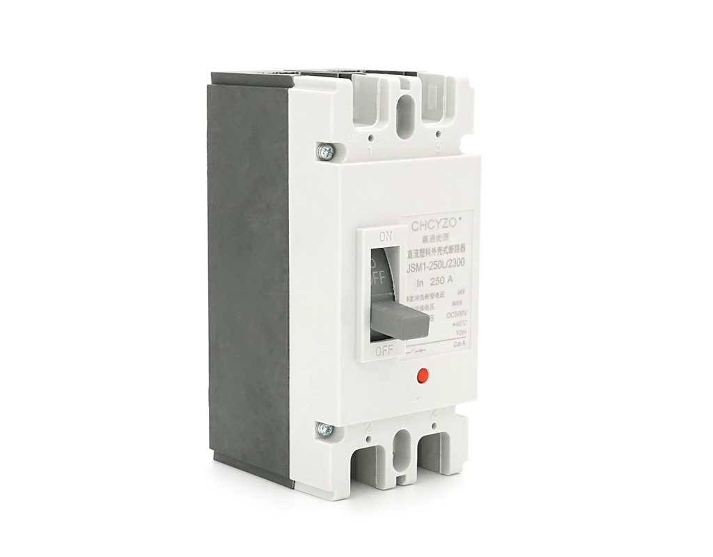 Двополюсний автомат постійного струму CHCYZO JSM1-250L / 2300, 250A, DC500-800V, 6kA