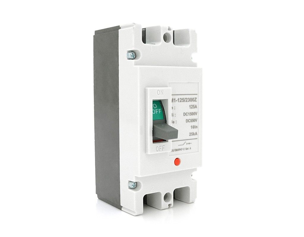 Двополюсний автомат постійного струму MCCB M1-125 / 2300Z, 125A, DC550-1500V, 25kA