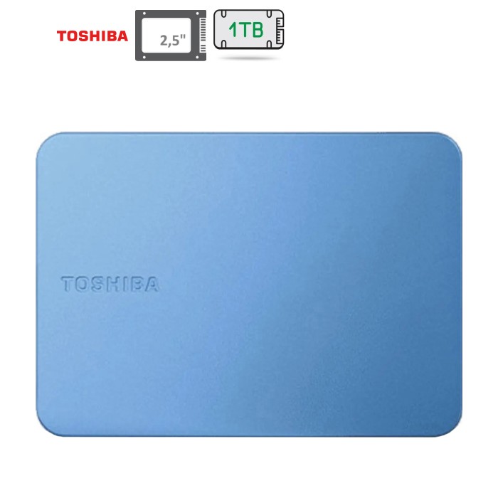 Зовнішній жорсткий диск 2.5" 1TB CANVIO FLEX Toshiba (HDTX210EPCAA)