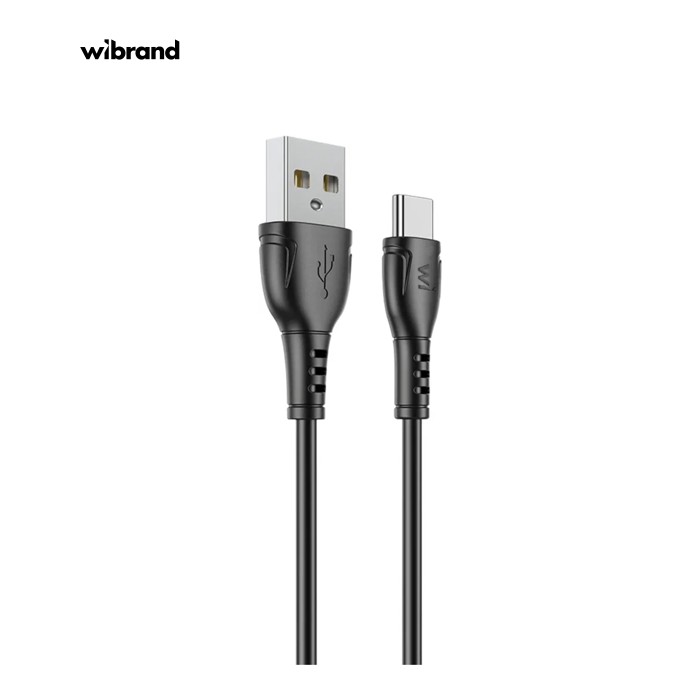 Дата кабель USB 2.0 AM to USB-C 1.0m PVC black Wibrand (WI.DC/BO1B-UC)