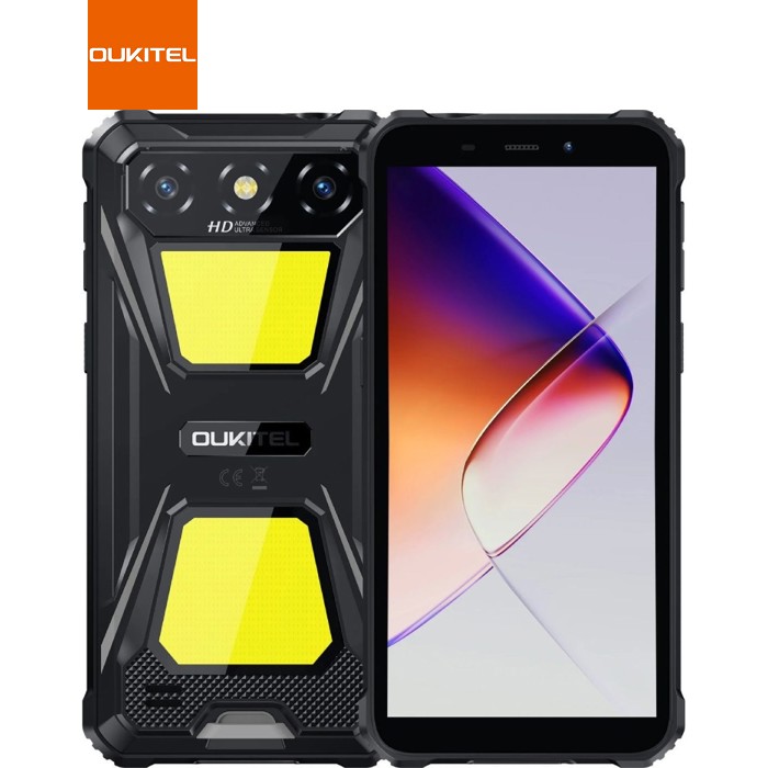 Смартфон Oukitel G5 6" HD+ /4GB/128GB T310 /6300mAh /Ліхтар/13+5Мп/ IP69K/Black