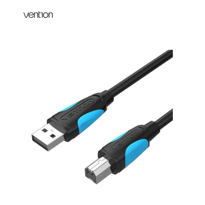 Кабель для принтера USB 2.0 AM/BM 1.5m black Vention (VAS-A16-B150)