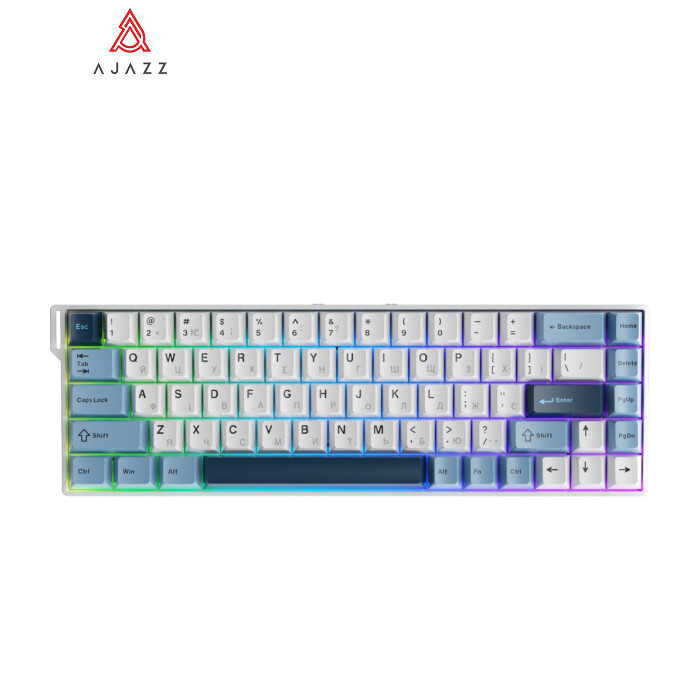 Клавиатура Ajazz AK680 V2 Ice Island Magnetic Switch USB UA Gray/Black (AK680-V2-I-GB)