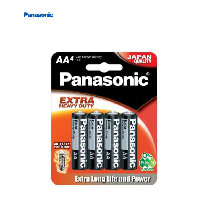 Батарейка AA (R6) Extra Heavy Duty угольно-цинковая 4pcs Blister Panasonic (R6NPT/4B)