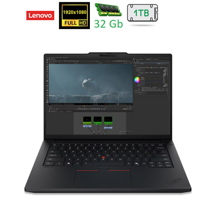ноутбук 14.5FM/UX9-388H/32/1TB SSD/Intel Arc/W11P/ F/BL/Black ThinkPad P14s Gen 7 (Intel)