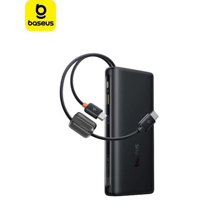 Батарея універсальна Baseus 25000mAh EnerFill FC41 145W Digital Display Built-in Dual USB-C Cable (E0028H03)
