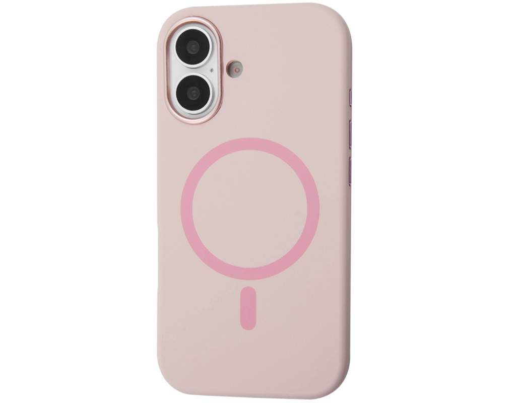 Чехол для мобильного телефона BeCover FIBRA Silicone OmniMag Apple iPhone 16 Light Pink (716229)