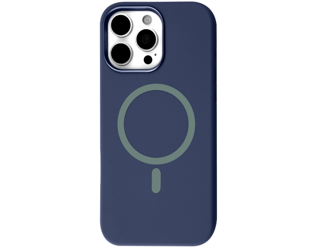 Чехол для мобильного телефона BeCover FIBRA Silicone OmniMag Apple iPhone 16 Pro Max Deep Blue (716235)