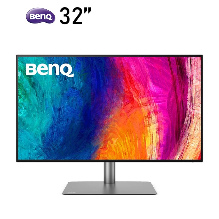 TFT 32" BenQ PD3225U, IPS, 4K, HDMI, DP, USB-C, USB hub, HAS, Pivot, темно-сірий