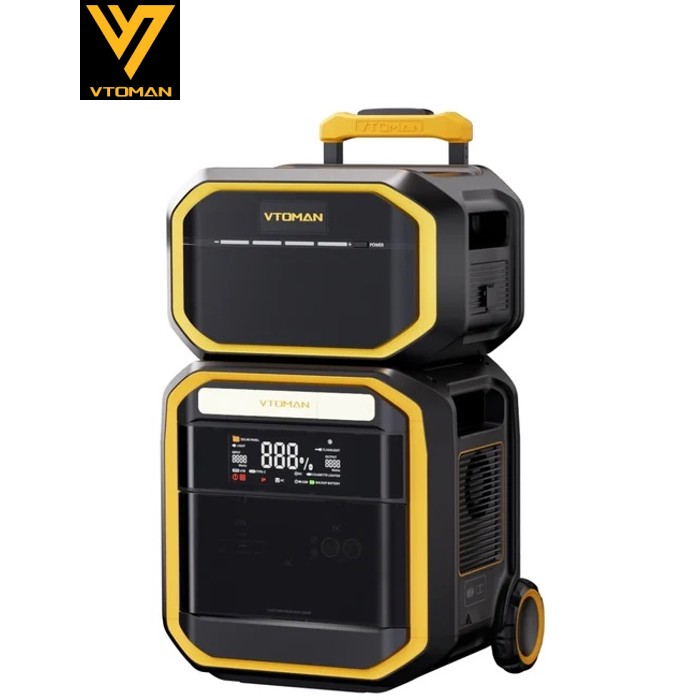 Зарядна станція Vtoman FlashSpeed Pro 3600 (3096 Вт/г) + Extra Battery 2816 Вт/г (сумарно 5912Вт/г)