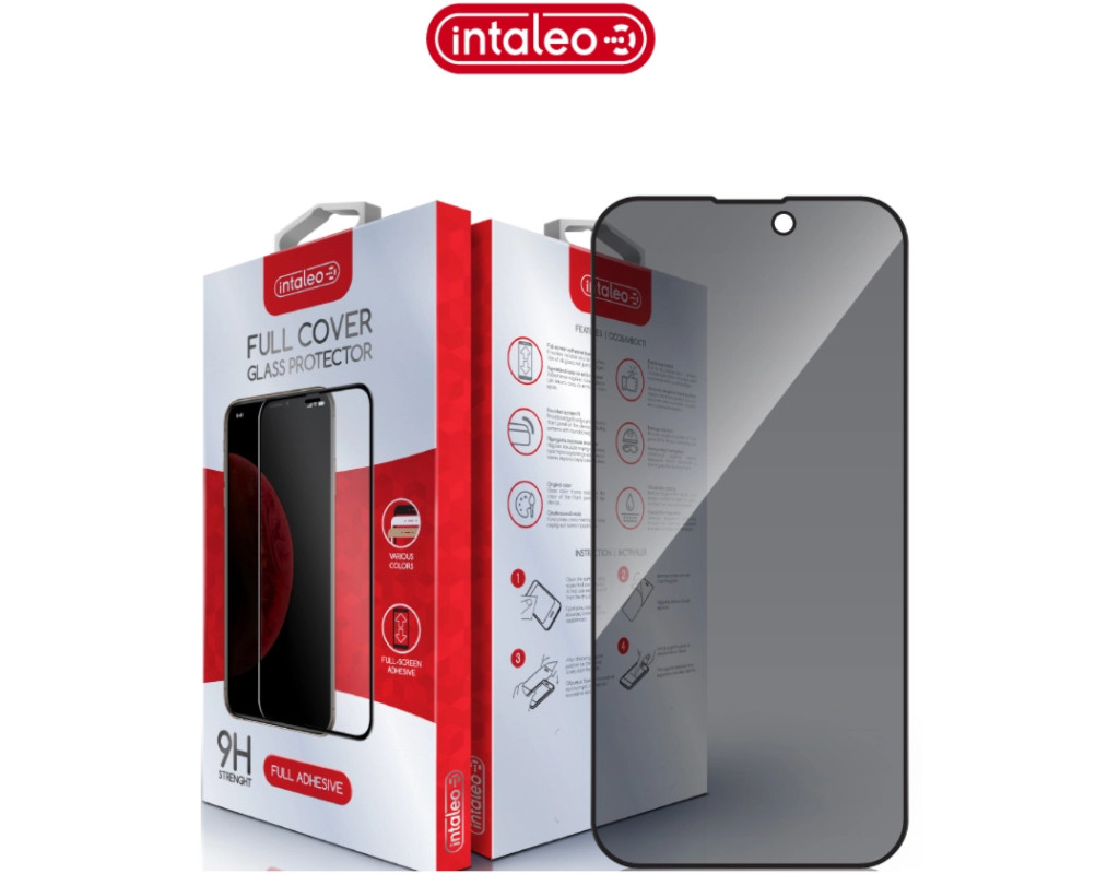 Стекло защитное Intaleo Privacy Apple iPhone 14 Pro Max Black (1283126591976)