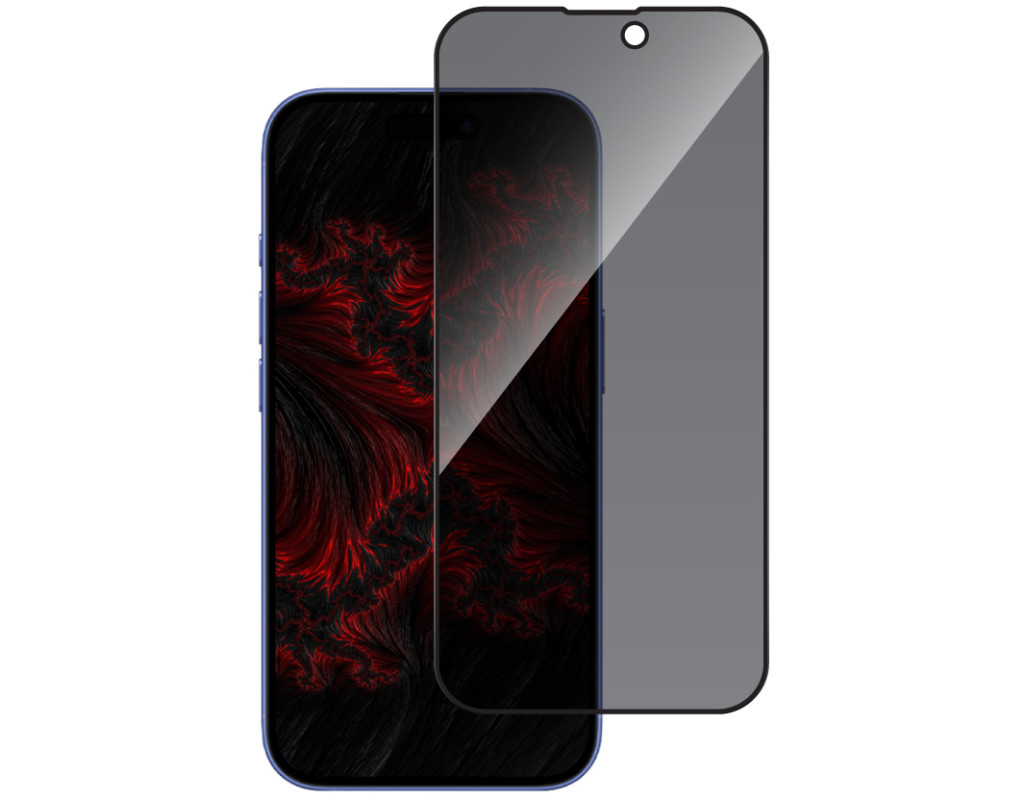 Стекло защитное Intaleo Privacy Apple iPhone 16 Black (1283126607011)