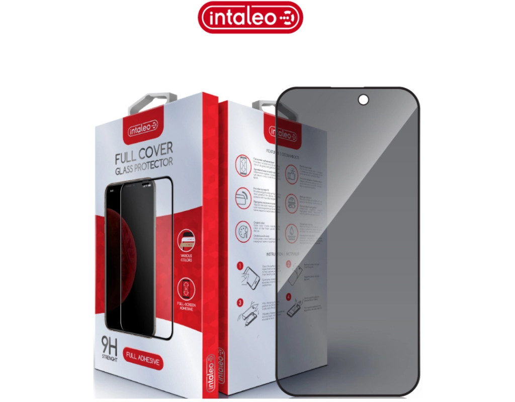 Скло захисне Intaleo Privacy Apple iPhone 16 Pro Black (1283126607028)