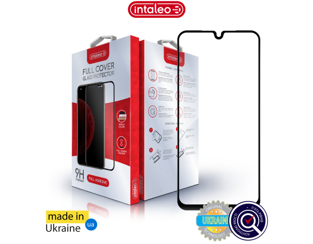 Стекло защитное Intaleo Full Glue ESD Samsung A17 Black (1283126624360)