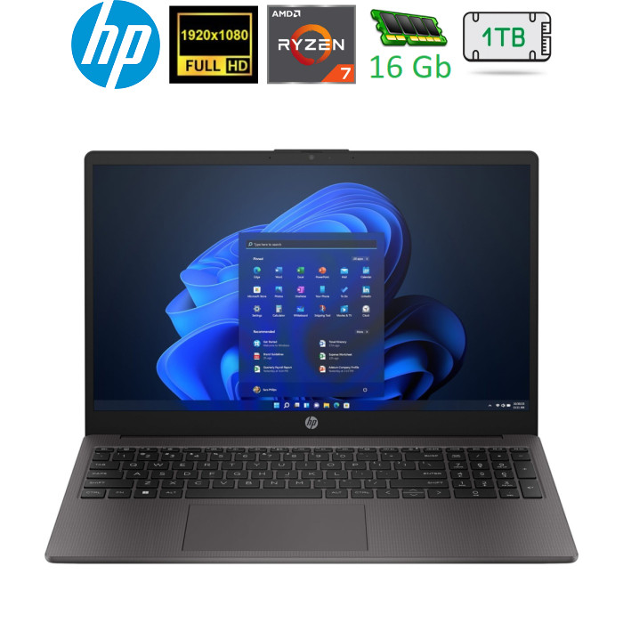 ноутбук 15FI/R7 7735U/16 DDR5/1T/int/DOS/Darl Ash Silver HP 255R G10