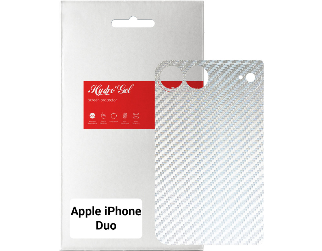 Пленка защитная Armorstandart Back Film Carbone Transparent Apple iPhone Duo (ARM94250)