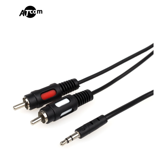 Кабель мультимедийный 3.5mm M to 2xRCA M Atcom (10708)