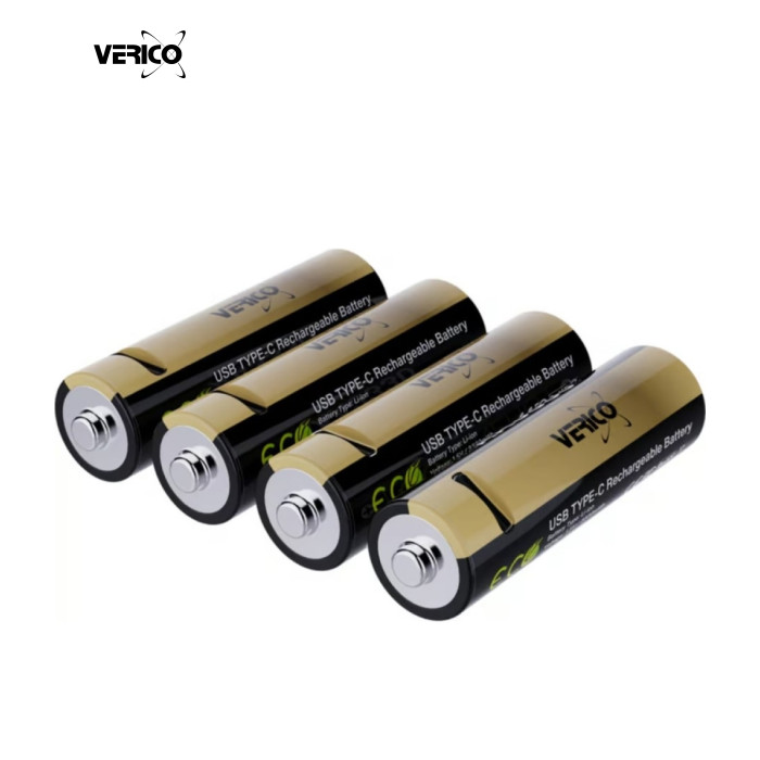 Акумулятор Verico AA USB Type-C 2220mAh/3330mWh-1.5V Li-ion 4шт./уп. (Loop Energy PRO) (1UDBT-A6WEAC-NN)