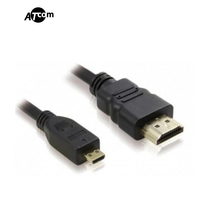 Кабель Atcom HDMI - micro-HDMI V 1.4 (M/M), 3 м, Black (22403) пакет