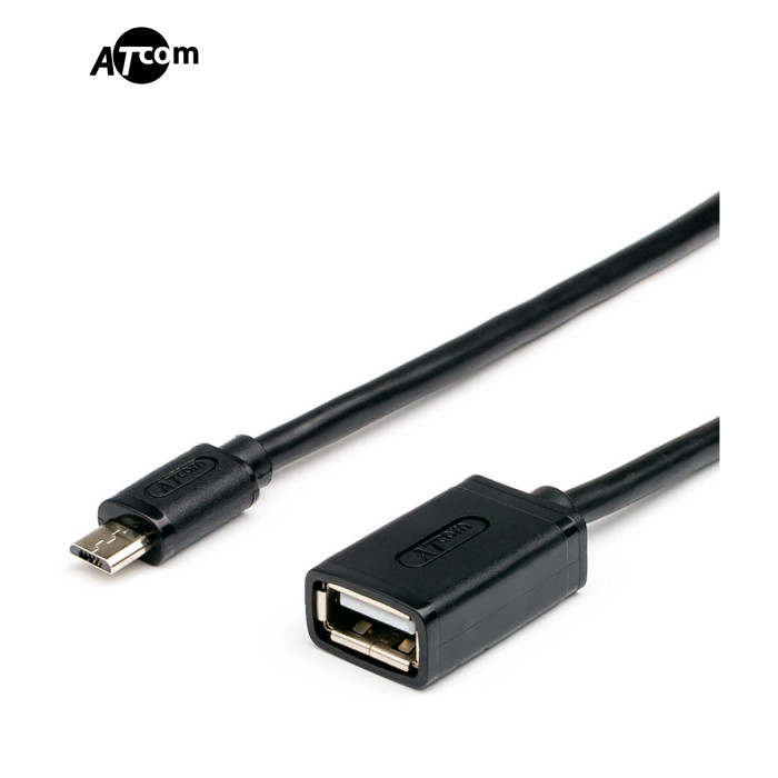 Переходник OTG USB 2.0 AF to Micro 5P 0.1m Atcom (3792)