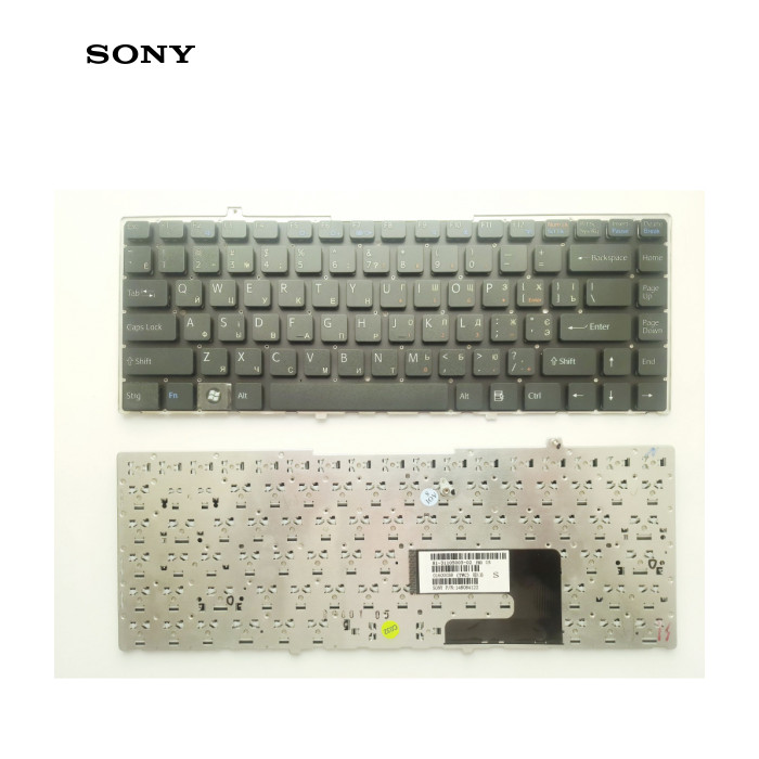 Клавіатура ноутбука Sony VGN-FW series черная без рамки UA (A43253)