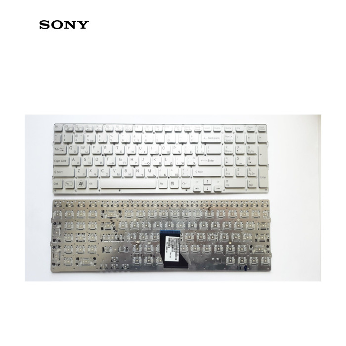 Клавиатура ноутбука Sony VPC-CB17 series серебро UA (A43432)