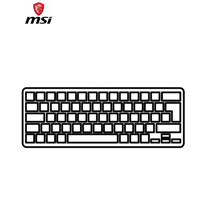 Клавіатура ноутбука MSI Wind U135/U160 белая с белой рамкой RU (A43605)