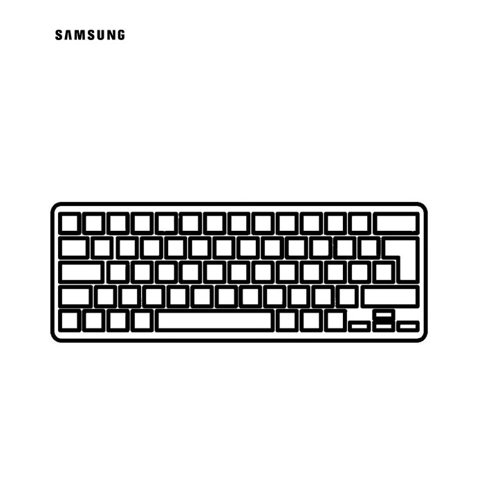 Клавиатура ноутбука Samsung 17.3" 350E7C Series черная с черной рамкой RU (A43698)