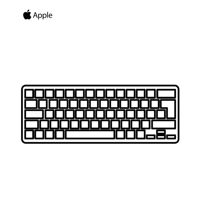 Клавіатура ноутбука Apple Macbook Pro 17" A1297 черная без рамки подсветка RU (A43858)