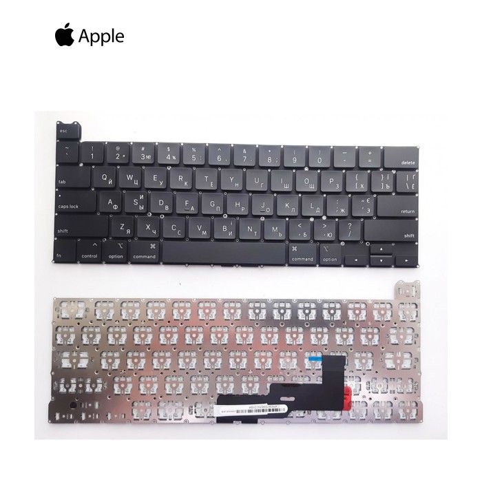 Клавіатура ноутбука Apple Macbook Pro 13" A2289 черна UA (A46175)