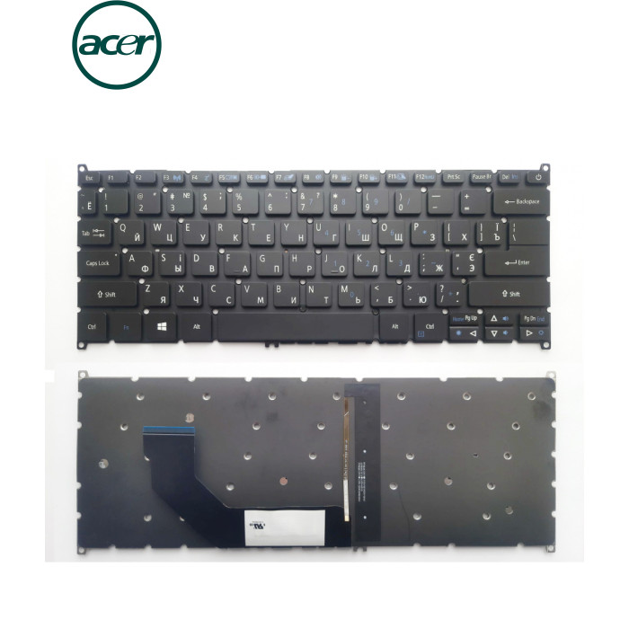 Клавіатура ноутбука Acer Swift SF314-41/SF314-52/SF314-53/SF314-55/SF514-51 черна з п (A46211)