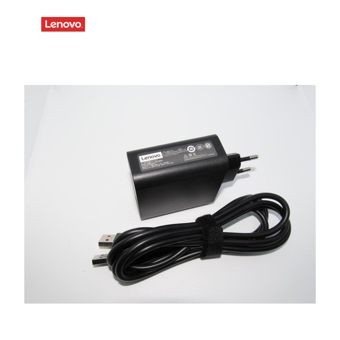 Блок питания к ноутбуку Lenovo 65W 20V, 3.25A / 5V, 2A разъем bevel USB (косой) wall mount (ADL65WDA / A40248)
