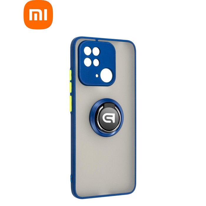 Чохол до мобільного телефона Armorstandart Frosted Matte Ring Xiaomi Redmi 10C Navy Blue (ARM68368)
