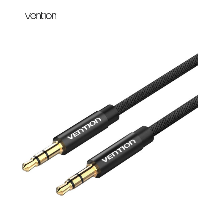 Кабель мультимедійний 3.5mm M to 3.5mm M 1.0m fabric black Vention (BAGBF)