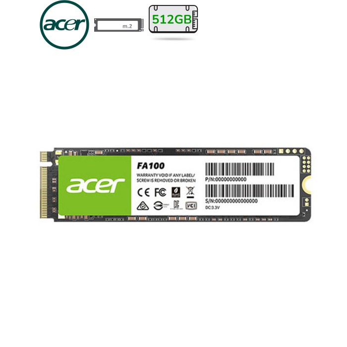 Накопитель SSD M.2 2280 512GB FA100 Acer (BL.9BWWA.119)