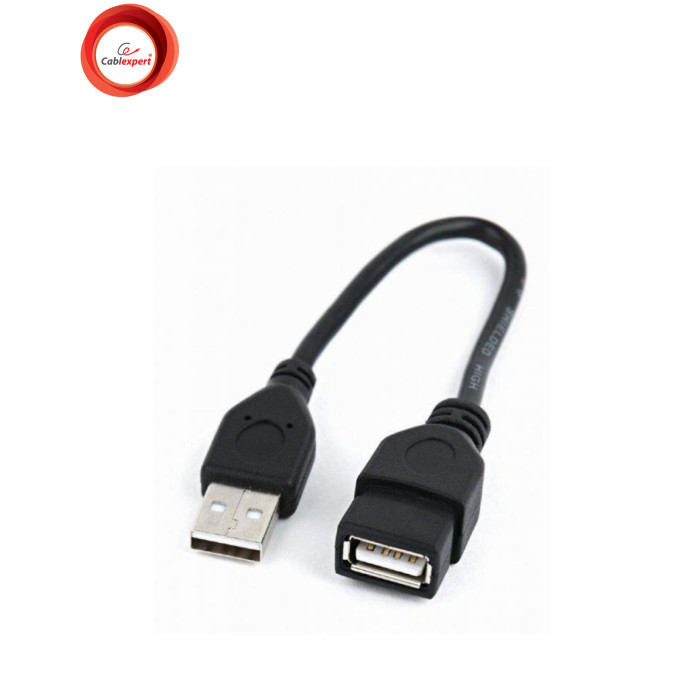 Дата кабель USB 2.0 AM/AF 0.15m Cablexpert (CCP-USB2-AMAF-0.15M)