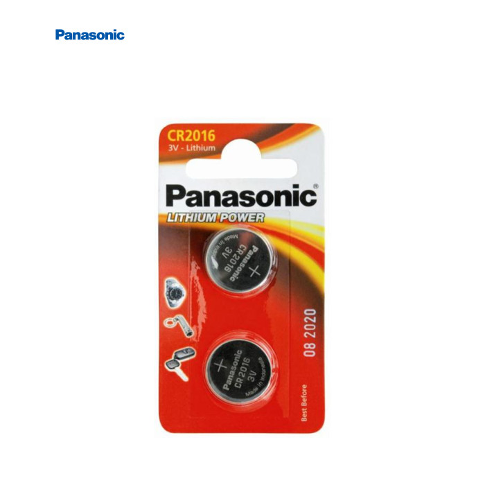 Батарейка Panasonic CR 2016 * 2 LITHIUM (CR-2016EL/2B)